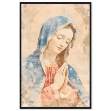 Imagem de Fragments of Faith Impressão em tela Jesus Wall Art por Art Remedy, moldura preta, 40,6 x 61 cm