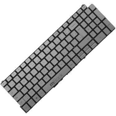 Imagem de Teclado mBook para Dell Inspiron 15-5591, 5598, 5593 Cinza Led BR
