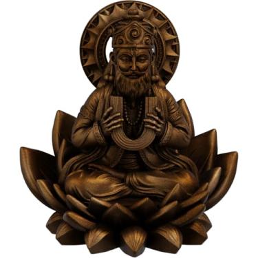 Imagem de Estátua Vishvakarma Deus Hindu da Arquitetura - Arquiteto dos Devas (Cor Cobre Antigo)