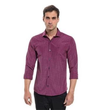 Imagem de Camisa Social Manga Longa Slim Fit Malibu Xadrez - Remo Fenut-Masculino