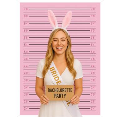 Imagem de Decorações de festa de despedida de solteira cenário de caneca rosa para sessão de fotos altura presa fundo de fotografia adereços de cabine de fotos para aniversário, chá de panela, lembrancinhas de