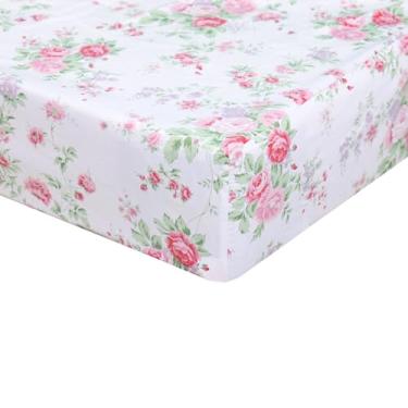 Imagem de Lençóis brancos Queen Size com bolso profundo com elástico em torno de 100% algodão, para colchões fáceis de cuidar