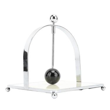 Imagem de Cryfokt Dispensador de Guardanapo de Quadrado Moderno Com Designs Redondos Elegantes para Mesas de Jantar de Hotel - Ferro e Material de Madeira Composta (Leite Branco)