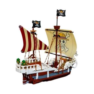 Imagem de Modelo De Navio Pirata Miniatura DIY Criativo Para Crianças 1376PCS Qu