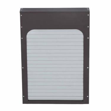 Imagem de Cryfokt Porta Automática do Galinheiro Temporizador Eficiente Cortina de Enrolar de Metal Movida a Energia Solar Porta de Galinheiro para Galinhas Patos Aves Com Controlador de Display LED e Painel
