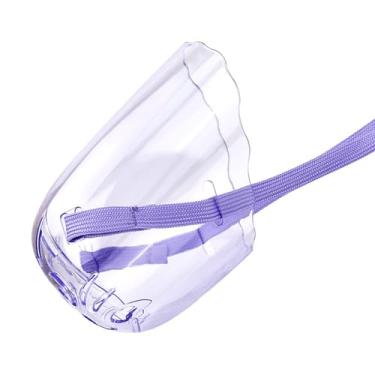 Imagem de ZJchao Gato Transparente Focinho Respirável Ajustável Capa de Gato Capacete para Aliciamento Aparar Unhas Material Plástico Seguro