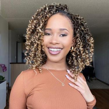 Imagem de Crochet Hair Fulcrum Goddess Locs 25 cm, 8 pacotes para mulheres negra