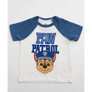 Imagem de Camiseta Infantil Patrulha Canina Tam 1 a 3 Branco-86102 - Nickelodeon