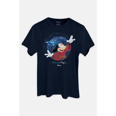 Imagem de Camiseta Disney Mickey Fantasia Encantado - Piticas, M, Azul marinho, 