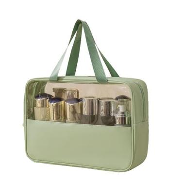 Imagem de LIBSTP Pacote com 12 sacos de maquiagem transparentes com zíper, bolsas de cosméticos portáteis, bolsas de higiene à prova d'água para viagens, banheiro, cuidados com a pele, maquiagem e organização