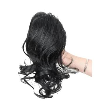Imagem de Extensão De Rabo De Cavalo Curto E Cacheado De 12 Polegadas, Cabelo Si