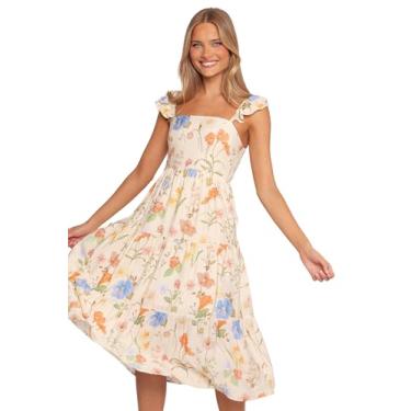Imagem de Petal & Pup Vestido feminino Laela Midi floral, Floral, P