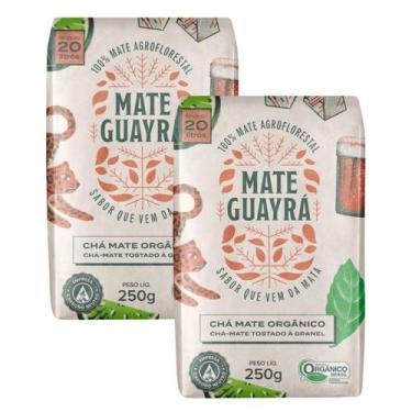 Imagem de Kit 2 Chá Mate Erva Mate Guayra Tostado 250 gramas Gelado ou Quente - 