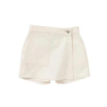 Imagem de Short Saia Infantil Hering Sarja Branco-Feminino