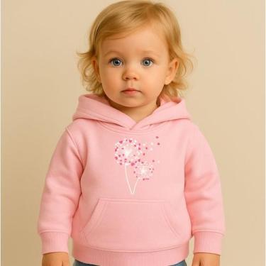 Imagem de Moletom Infantil Estampado Feminino Dandelions Fofo Familia Lazer Dia 