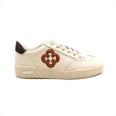 Imagem de Tênis Moda Feminino Casual Capodarte Bege-Feminino