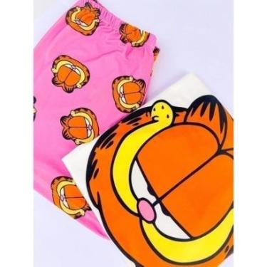 Imagem de Pijama Baby Doll Manga Curta Personagens Garfield-Feminino