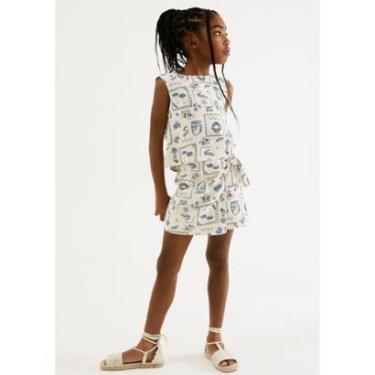 Imagem de Shorts Saia Infantil Com Linho-Feminino