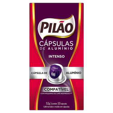 Imagem de Café Pilão Intenso Lungo 08 Caixa com 10 Cápsulas de Alumínio