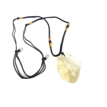 Imagem de Pingente de pedra de citrino natural bruto de cristal natural de quartzo amarelo, pedras e minerais naturais para presentes