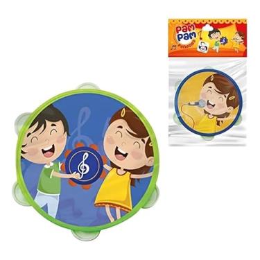 Imagem de Pandeiro Infantil Brinquedo Musical Educativo para Crianças