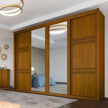 Imagem de Guarda Roupa Casal Com Espelho 6 Gavetas Palladio Ruby Móveis Bettio