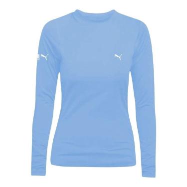 Imagem de Camisa Térmica Puma UV50+ Manga Longa Feminina - Azul M-Feminino