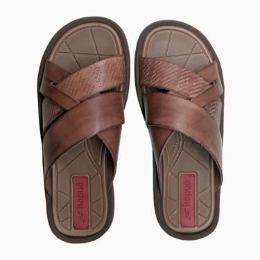 Imagem de Chinelo Slide Casual Masculino Itapuã Couro Confortável 705-Masculino