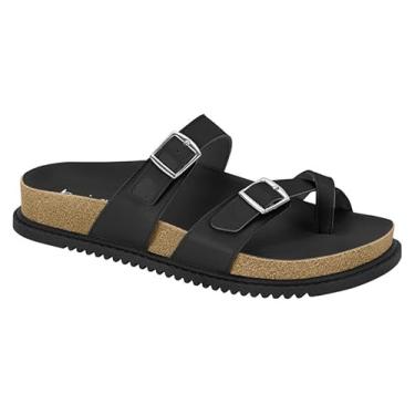 Imagem de Sandália Papete Tamanco Birken Feminina De Dedo Beira Rio - Confortável e Leve (Preto, BR, Adulto, Numérico, 35)