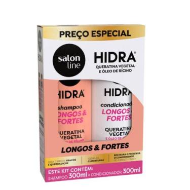 Imagem de Kit Salon Line Shampoo e Condicionador Hidra Longos e Fortes 300ml