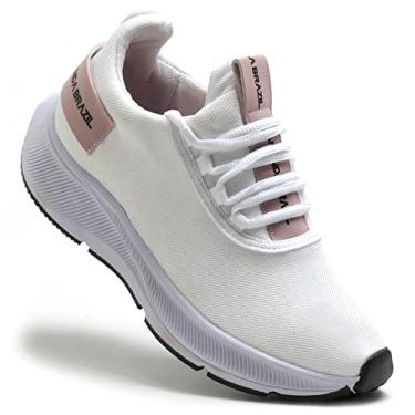 Imagem de Tênis Feminino Treino Caminhada Ultraleve (Branco, BR, Adulto, Numérico, 35)