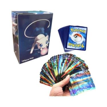 Imagem de Cartas De Jogo Pokémon GX V Mega Brilhantes Para Crianças 100PCS Brinq