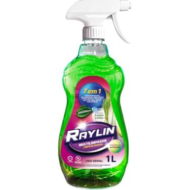 Imagem de Raylin Desengraxante e Removedor Multiuso 7 em 1, Limpador de Uso Geral, Fragrância Capim Limão, 1L, Para Pisos, Porcelanatos, Fogão e Box