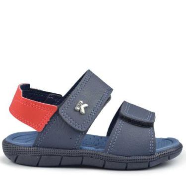 Imagem de Sandália Papete Klin Infantil Masculino 171.262, 23, Azul, Marinho