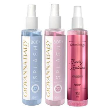 Imagem de Kit giovanna baby body splash blue + classic + rose 260ml