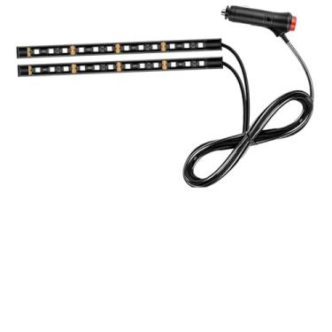 Imagem de Ohleats Fita de LED para carro, 24 luzes LED RGB para ambientes interiores automotivos, isqueiro sob o painel, luz noturna ambiente, kit de iluminação de lâmpada decorativa de interiores acessórios