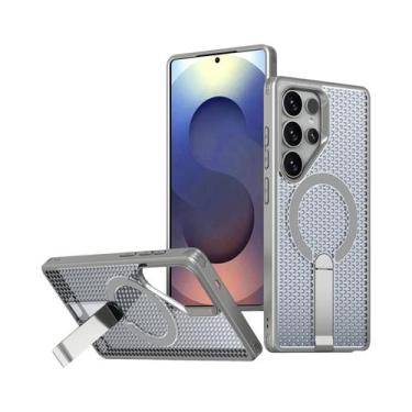 Imagem de Capa Magnética Com Suporte E Resfriamento Em Colmeia Para Samsung S25 