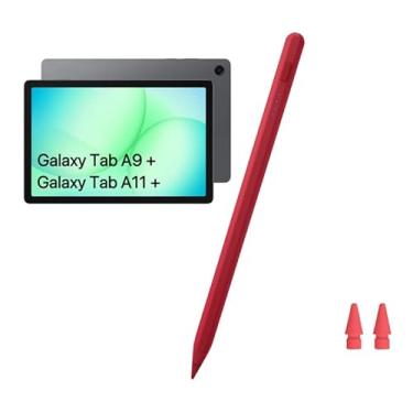 Imagem de Caneta Stylus Tab A11+ para tablet Samsung Galaxy Tab A11/A9/A9 + Plus, carregamento rápido, telas sensíveis ao toque e estilistas precisos S Pencil (vermelha)