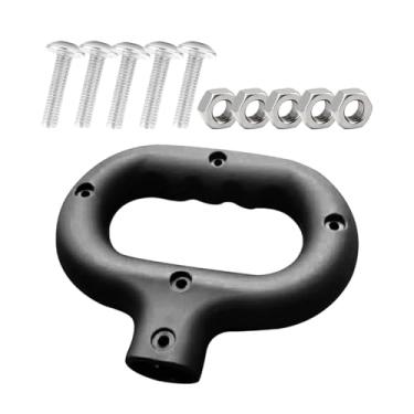 Imagem de Alça dobrável para carrinho - Peça sobressalente para carrinho de praia - Alça de empurrar para carrinho de praia, acampamento, ao ar livre, compras, piquenique, parque de fazendeiros