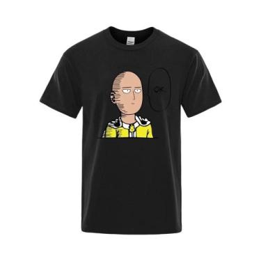 Imagem de Camiseta Unissex One Punch Man Say Ok Cartoon Hip Hop Crewneck De Mang