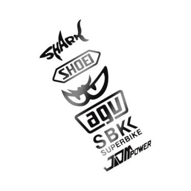 Imagem de Adesivos Refletivos Personalizados Para Motocicletas Superbike, Decalq
