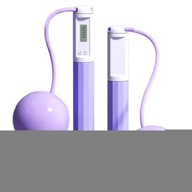 Imagem de Corda de pular sem fio com contador – Treinador fitness de contagem sem fio – Corda de pular para exercícios com contador | para treinamento, academia, fitness, casa, ambientes internos, externos