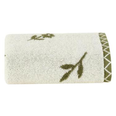 Imagem de Toalha de Rosto Primavera Verde Oliva - Westwing by Buddemeyer, Verde