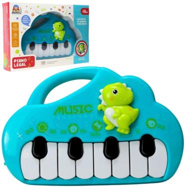 Imagem de Brinquedo Piano Legal Interativo Dino Divertido - Braskit