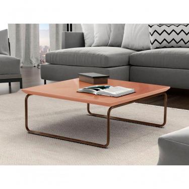 Imagem de Mesa De Centro Kairos Pé Café Bisart Decor Cor:coral