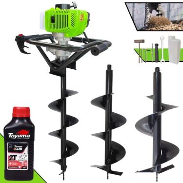 Imagem de Trado Motorizado Menegotti Mps52 + 3 Brocas + óleo Toyama 2t