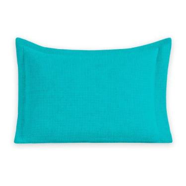 Imagem de Porta Travesseiro Piquet 70cm x 50cm - Dryka Enxovais, Verde Tiffany
