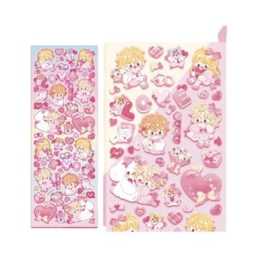 Imagem de Adesivos De Papelaria Coreanos Bobobo Em Estilo Cartoon Para Cadernos,