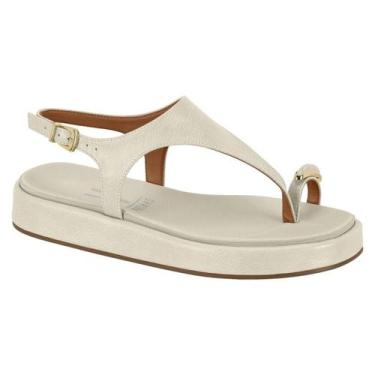 Imagem de Sandália Feminina Asa-delta Flatform Vizzano 6506127, Branco off, 35