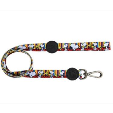 Imagem de Guia para Cachorro Snoopy Stripe com mosquetão 1,20m Zooz Pets, P/M